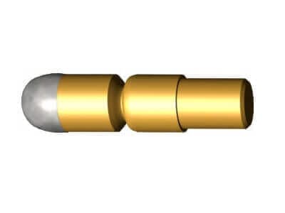 Gold-colored bullet connector and hollow sleeve