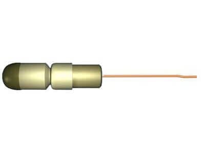 gold bullet connector with thin copper wire