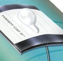 Adhesive ECG electrode patch with lead