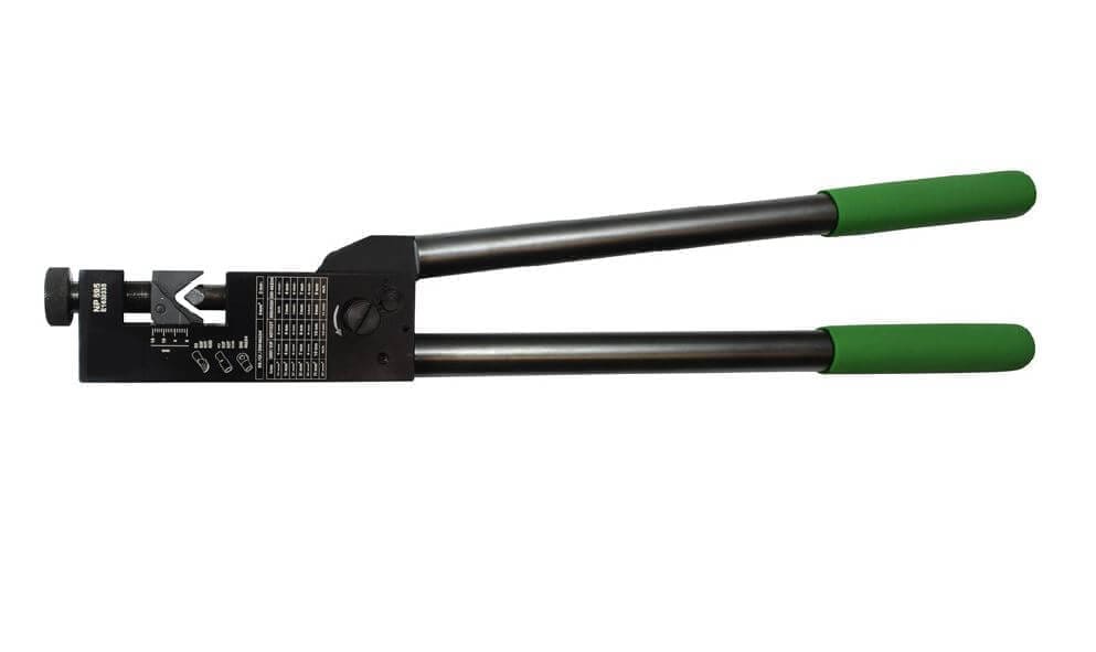 Hand rivet gun with green handles