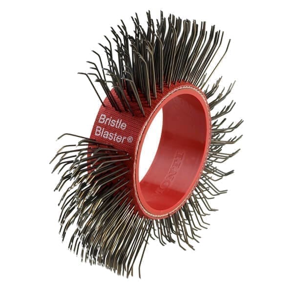 red Bristle Blaster circular wire brush wheel