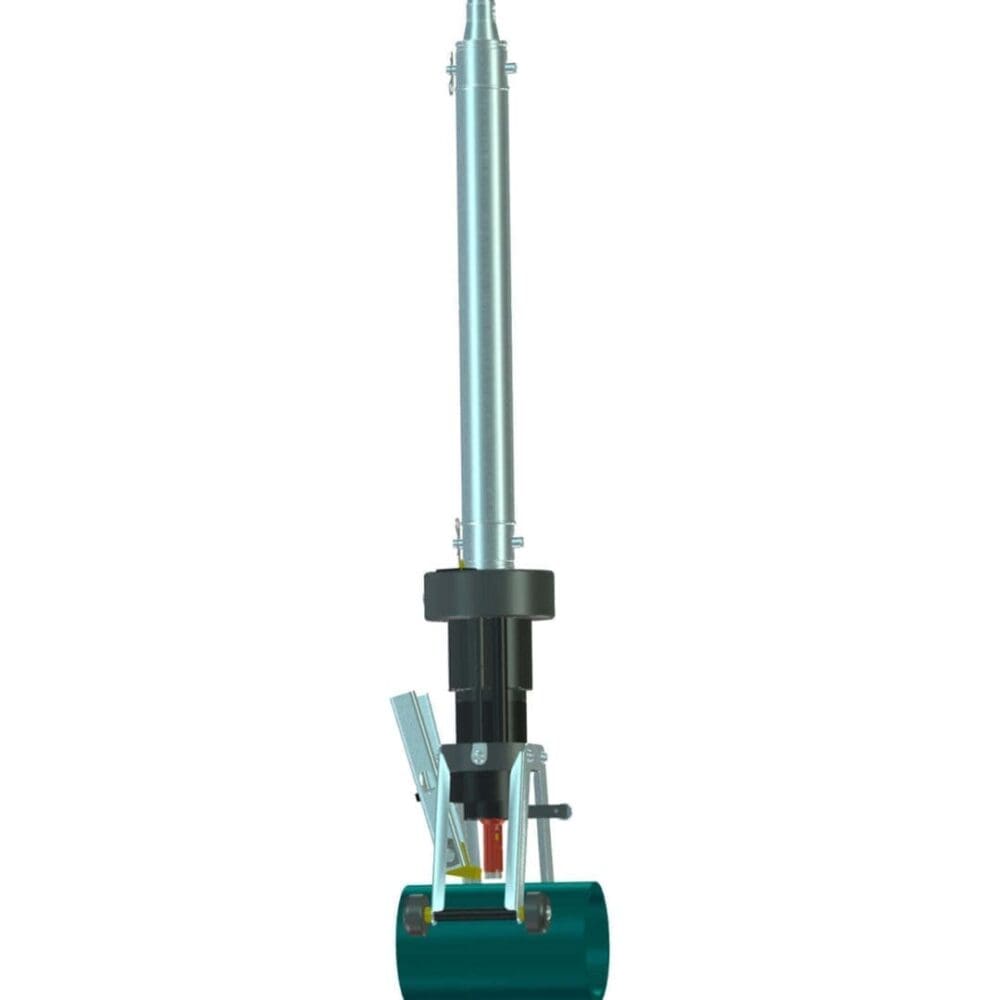 Telescopic metal support pole with clamp