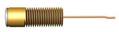 Brass threaded temperature sensor probe with lead